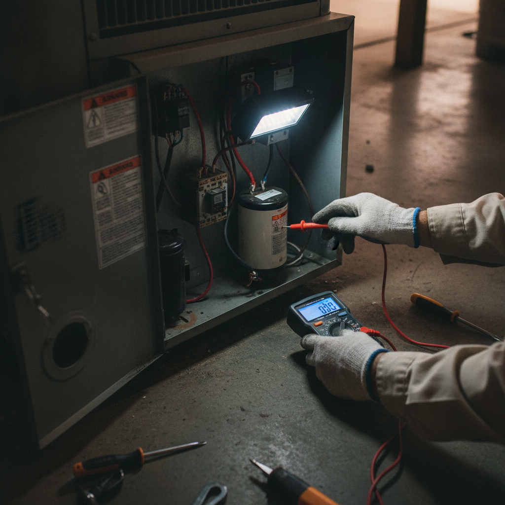 changing AC capacitor